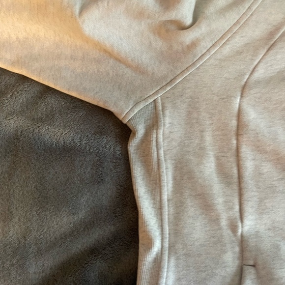 Lululemon Scuba Zip Up 12 Oatmeal/ Gold Hardware - Picture 2 of 6